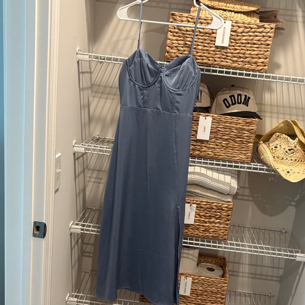 Altar'd State Blue Midi Dress